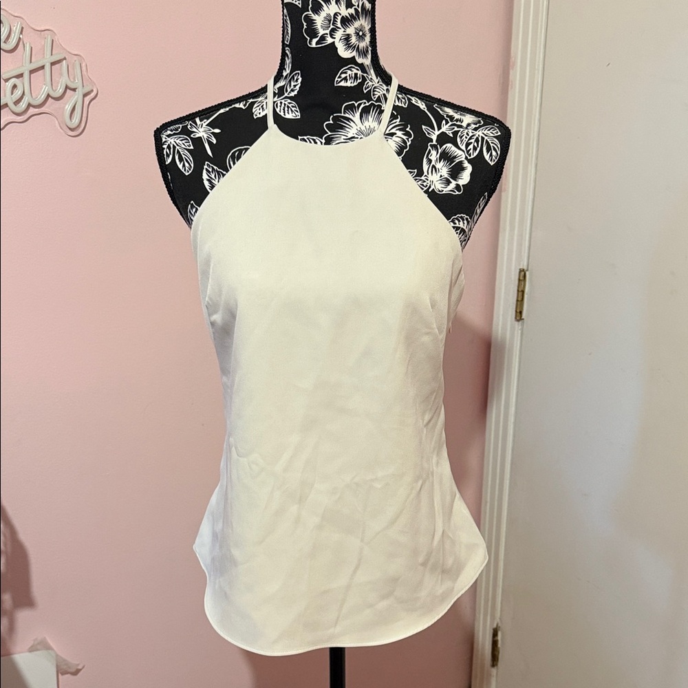 Express White Halter Top NWOT